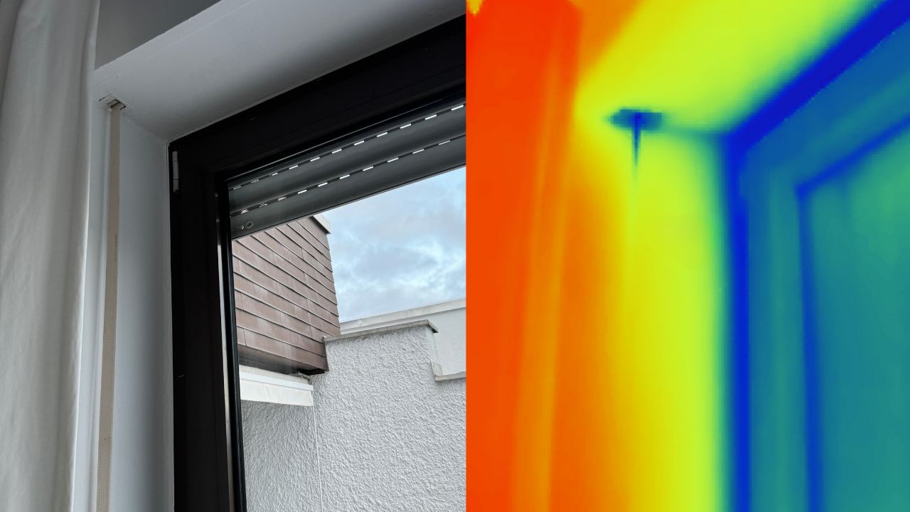 Thermografieanalyse einer Wärmebrücke – Energieberatung in München für optimale Energieeffizienz.